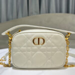 Christian Dior Small Dior Caro Top Handle Camera Bag